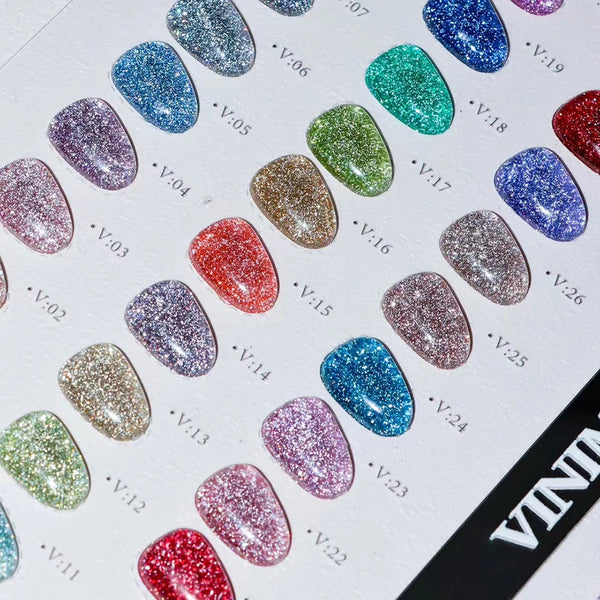 vinimay professional diamond glitter reflective gel polish