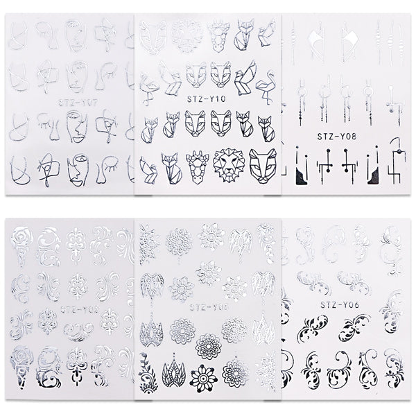 Silver Lining Nail Stickers