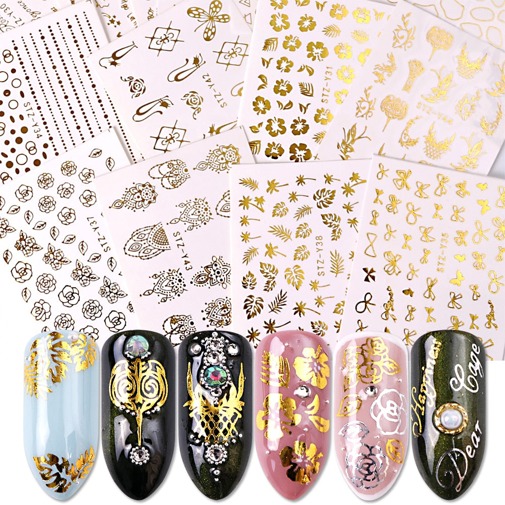 Pure Gold Nail Stickers