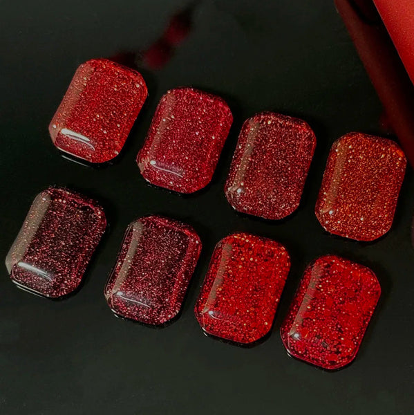 vinimay professional gel polish sparkly red collection glitter gel polish glitter nails sparkly shinny