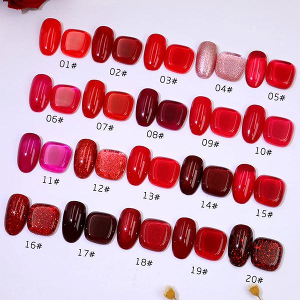 vinimay professional berry red gel polish collection