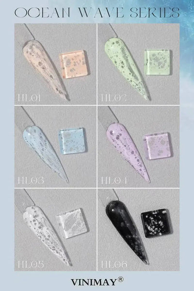 vinimay professional gel polish ocean wave collection summer nails