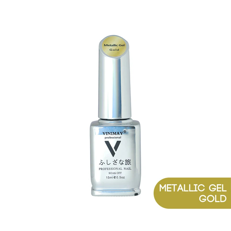 vinimay professional metallic mirror gel gold silver rose gold