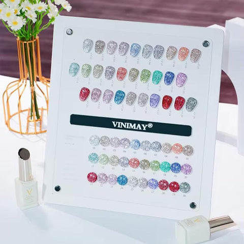 vinimay professional diamond glitter reflective gel polish