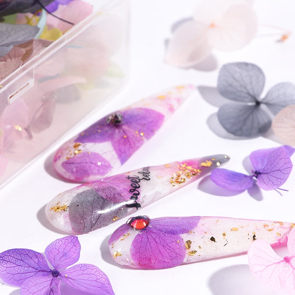 Dried Flowers Nail Decorations