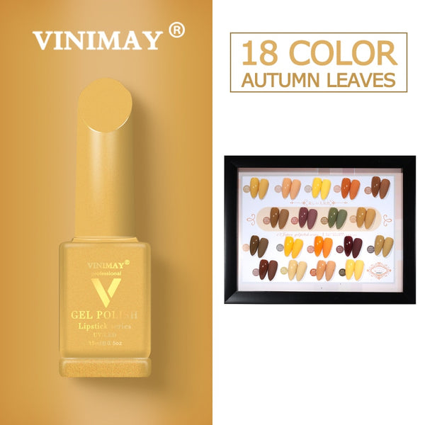 VINIMAY® Gel Nail Polish - Autumn Leaves FULL SET x 18