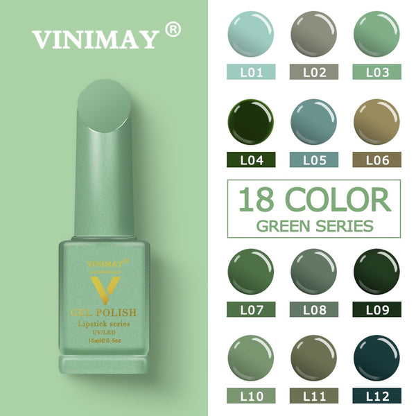 VINIMAY® Gel Polish - Green Series Collection