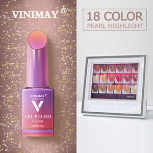 VINIMAY® Gel Nail Polish - Pearl Highlight FULL SET x 18