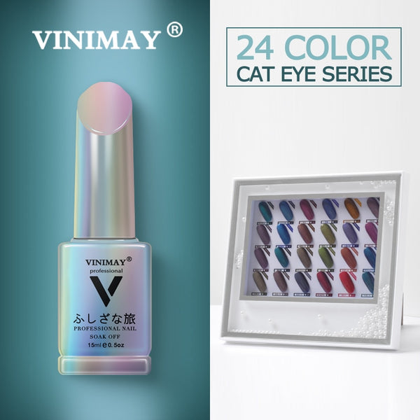 VINIMAY® Gel Nail Polish - Cat Eye FULL SET x 24