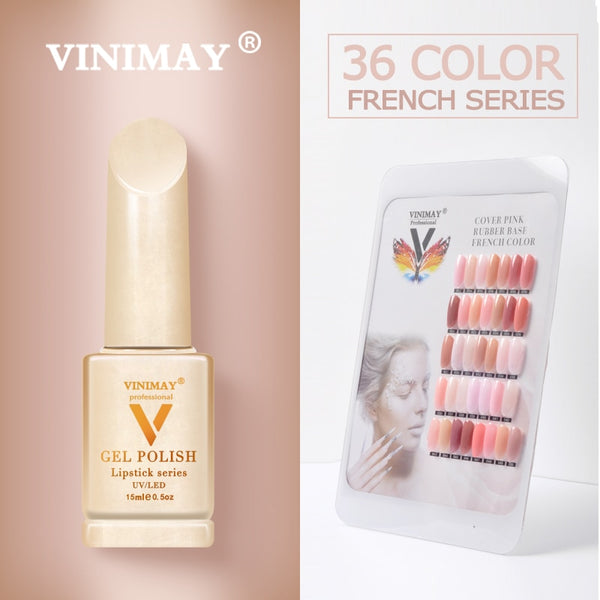 VINIMAY® Gel Nail Polish - French Series FULL SET x 36