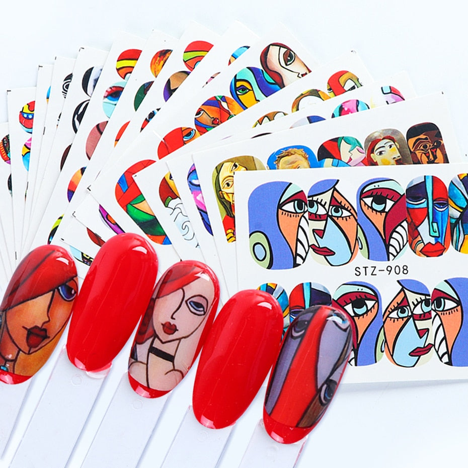 Abstract Art Nail Stickers