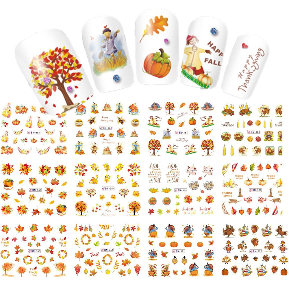 Thanksgiving Nail Stickers