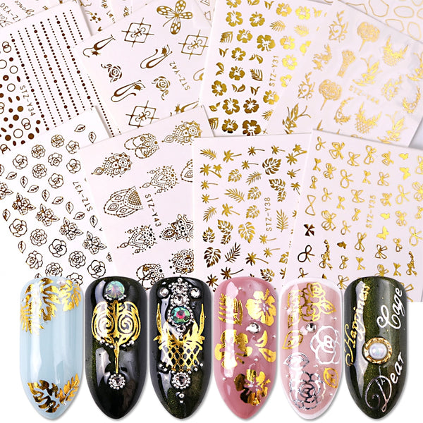 Pure Gold Nail Stickers